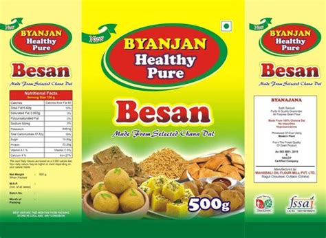 Chana Besan Flour Packaging Type Plastic Packet Color Yellow M