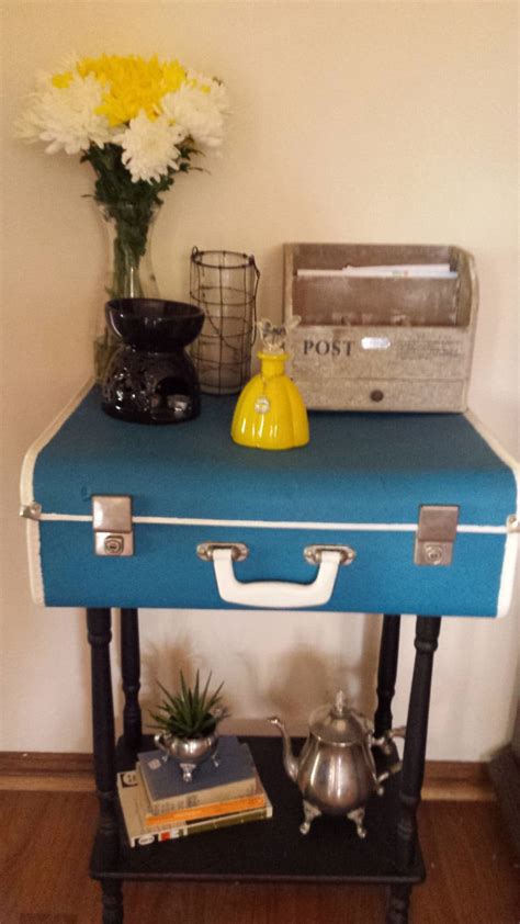 Vintage Suitcase Table Upcycled By Stylerevivaldecor On Etsy