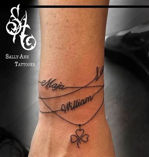 Bracelet Tattoos With Names Wrist Bracelet Tattoo Name Tattoos On