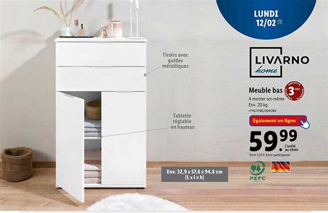 Promo Meuble Bas Livarno Home Chez Lidl Icatalogue Fr