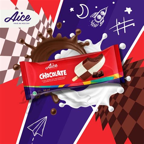 Jual Aice Chocolate Ice Cream 50ml Es Krim Dengan Rasa Susu Vanilla