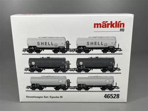 H0 MÄRKLIN KESSELWAGEN SET Shell 6 tlg 46528 NEM AC OVP 3 N 653 EUR