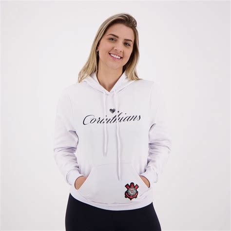 Moletom Corinthians Susie Feminino Branco Futfanatics