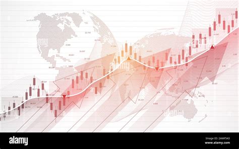 Stock Market Graph Or Forex Trading Chart For Business And Financial