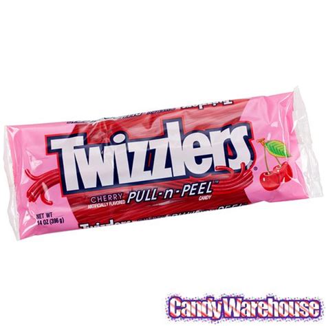 Twizzlers Cherry Pull N Peel Licorice Twists 14 Ounce Bag Candy Twizzlers Online Candy Store