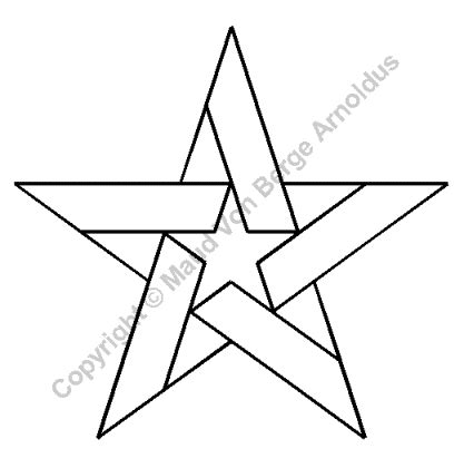 Five Pointed Star - Stencil - Quilting Creations