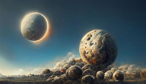 Premium Photo | Destruction of planets concept art illustration ...