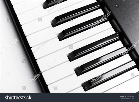 Piano Electronic Piano Keyboard Top View Stock Photo 658142668 | Shutterstock