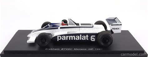 SPARK MODEL S4348 Scala 1 43 BRABHAM F1 BT49C PARMALAT N 6 MONACO GP