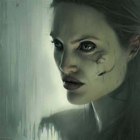 Angelina Jolie Zombie Art Stable Diffusion Ajarn Spencer