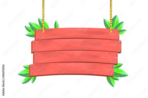 Hanging Wooden Sign Vector