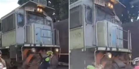 Ciclista é atingida por trem ao tentar fazer selfie Rádio Santana FM