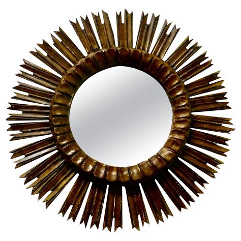 1940s French Art Deco Sunburst Mirror For Sale At 1stDibs