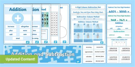 Planit Maths Y5 Addition And Subtraction Display Pack