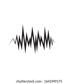 Black Sound Wave Music Audio Frequency Stock Vector Royalty Free