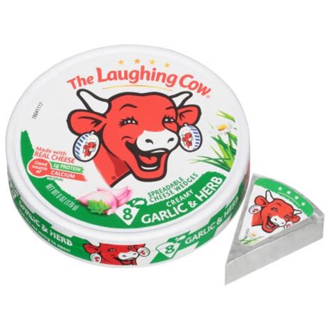 The Laughing Cow Creamy Garlic & Herb Cheese Spread, 8 ct / 6 oz - Ralphs