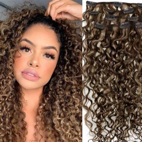 Blonde Curly Clip In Hair Extension Is The Best Available Clip In