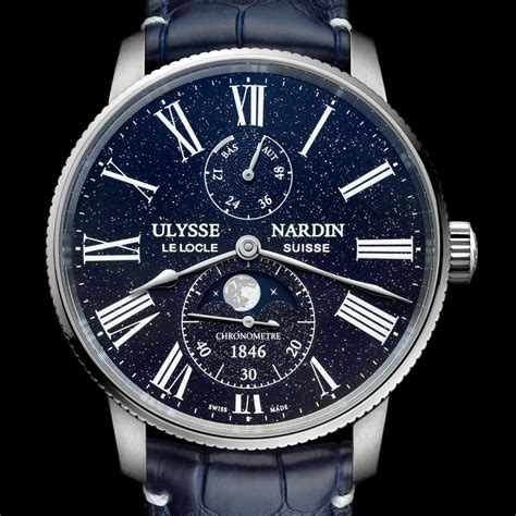 The New Ulysse Nardin Marine Torpilleur Moonphase Aventurine And Diver