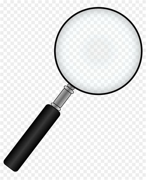 Black Magnifying Glass Clip Art Png Transparent Background Magnifying