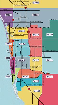 Collier County Zip Code Map Map Vectorcampus Map