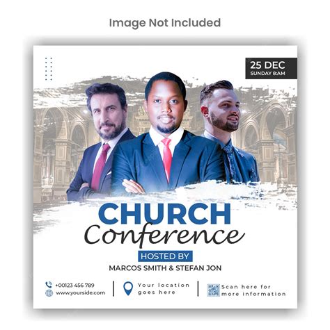 Premium Psd Church Conference Social Media Or Instagram Post Template