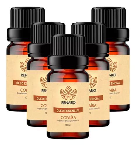 Kit De Aceite Esencial De Copaiba De Aromaterapia 100 Puro 5 Unidades