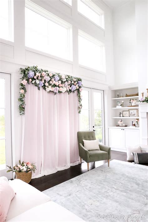 Diy Wedding Shower Backdrop Domestically Blissful