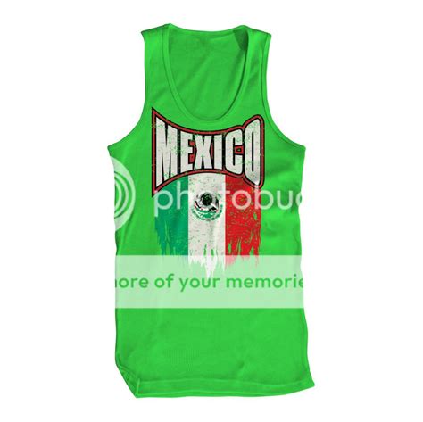 Mexico Splattered Flag Mexican Pride Viva La Raza Country Mens Tank Top