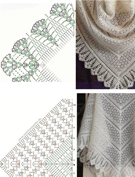 Pin By El Bieta Wawrzyniak On Wzory Szyde Kowe Crochet Lace Shawl