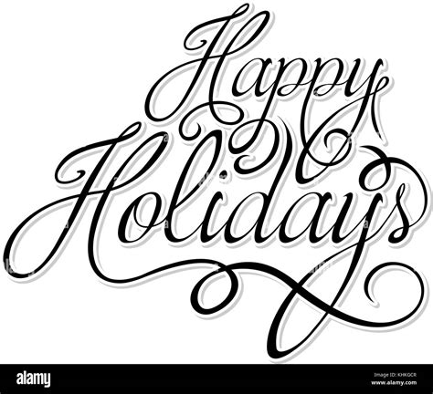 Happy Holidays Images Black And White