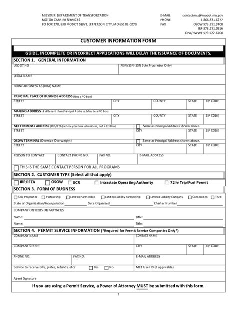 Fillable Online Modot Carrier Expressmissouri Department Of Fax