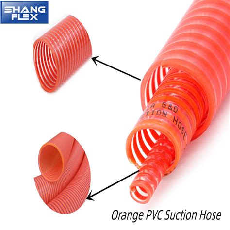 High Pressure Flexible Pvc Vacuum Suction Discharge Pipe Hose For Water