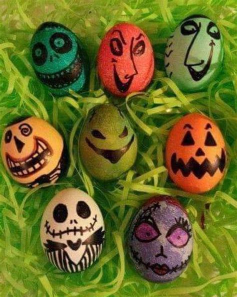 Nightmare Before Christmas Easter Eggs Halloween Eggs Halloween Rocks