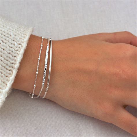 Sterling Silver Bracelet Sterling Silver Bracelet For Women Etsy