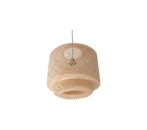 Plafonnier En Bambou Style Boho Bali Lorna Naturel Lustre