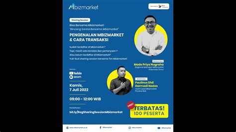 Sharing Session Pengenalan Mbizmarket Cara Transaksi Youtube