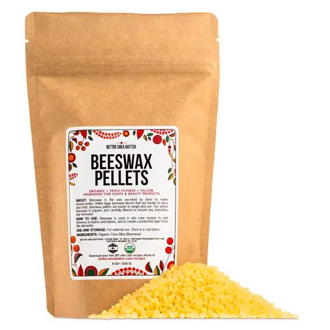 Organic Beeswax Pellets Better Shea Butter