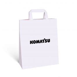 Flat Handle White Paper Bag Komatsu Merchandise Shop Official