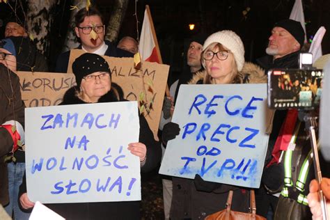 Protest W Obronie Tvp W Poznaniu Radio Pozna