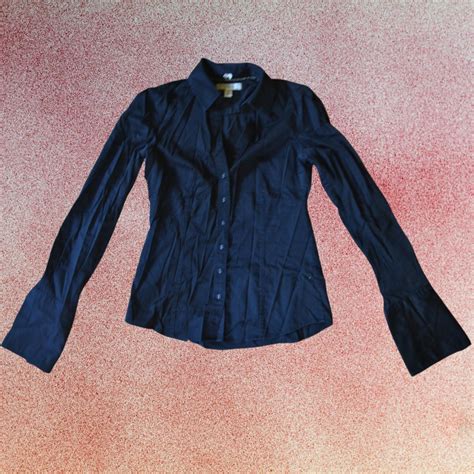 Banana Republic Womens Black Blouse Depop