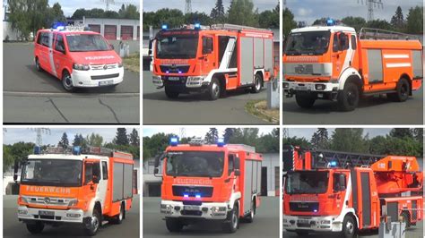 Löschzug der Berufsfeuerwehr Plauen HLF 20 16 und TLF 3000 der FF