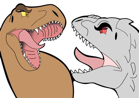 Rexy vs Indominus Rex by Spinosaurusking875 on DeviantArt