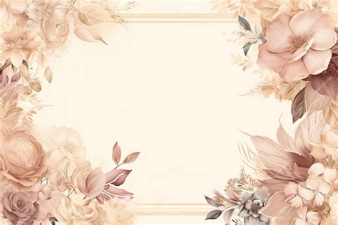 Premium AI Image | A floral frame with a floral border.