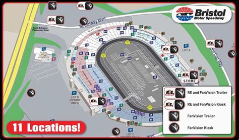 Bristol Motor Speedway Parking Map United States Map