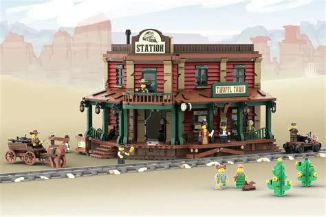 LEGO Ideas The Old Western Train Station Achieves 10,000 Supporters ...