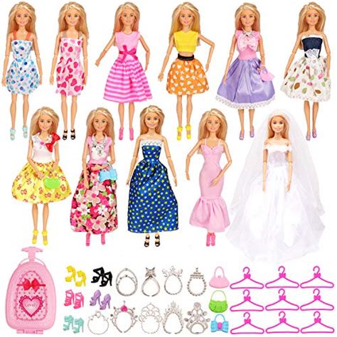 Sotogo 115 Inch Girl Doll Closet Wardrobe With Doll Clothes And