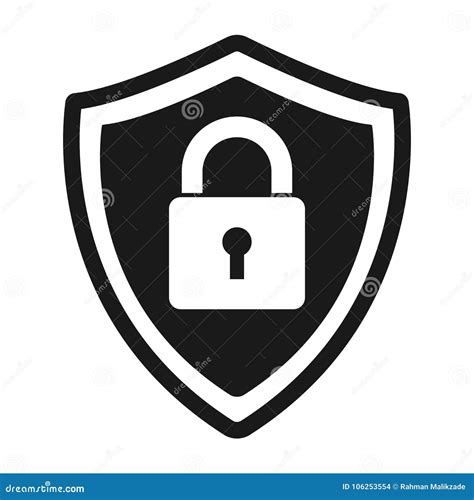 Secure Protection Abstract Logo Vector Shield Lock Icon Stock Vector Illustration Of Data