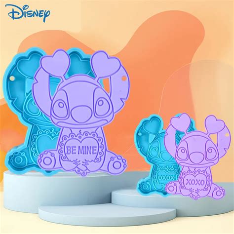 Disney Stitch Anime Figure Silicone Mold DIY Pendant Epoxy Resin Molds