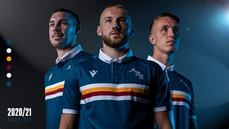 New Motherwell Away Strip 2020 21 MFC Macron Unveil Blue Change Kit