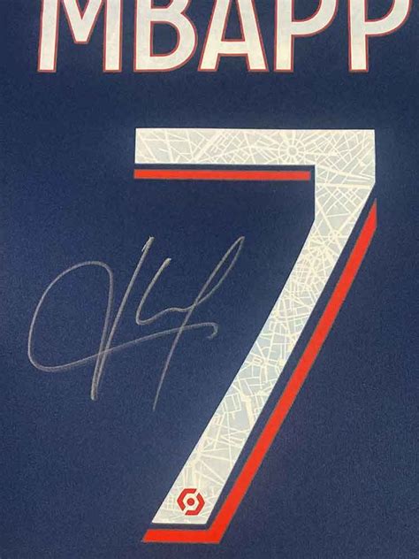 Authentically Signed Kylian Mbappe Autograph Psg Framed Shirt Etsy